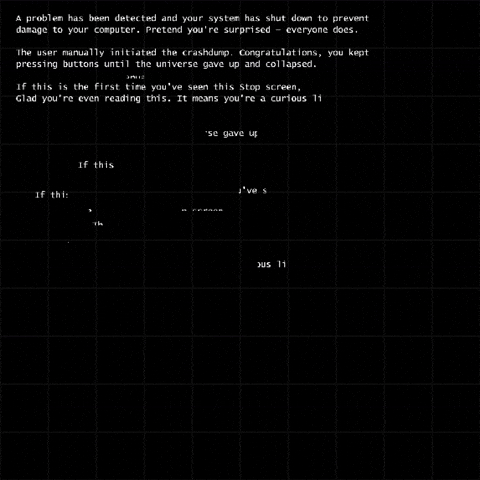 Glitch error shrine animation